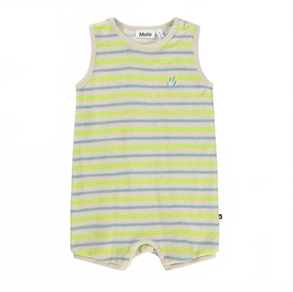 NEW MOLO baby boys fu bodysuit in pistachio stream